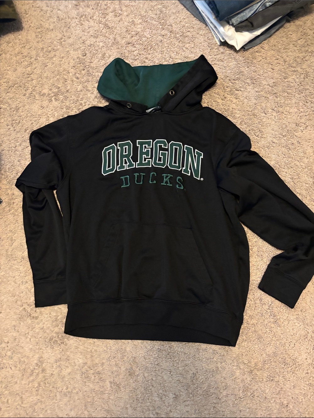 Oregon Ducks Men's Black Pullover Hoodie